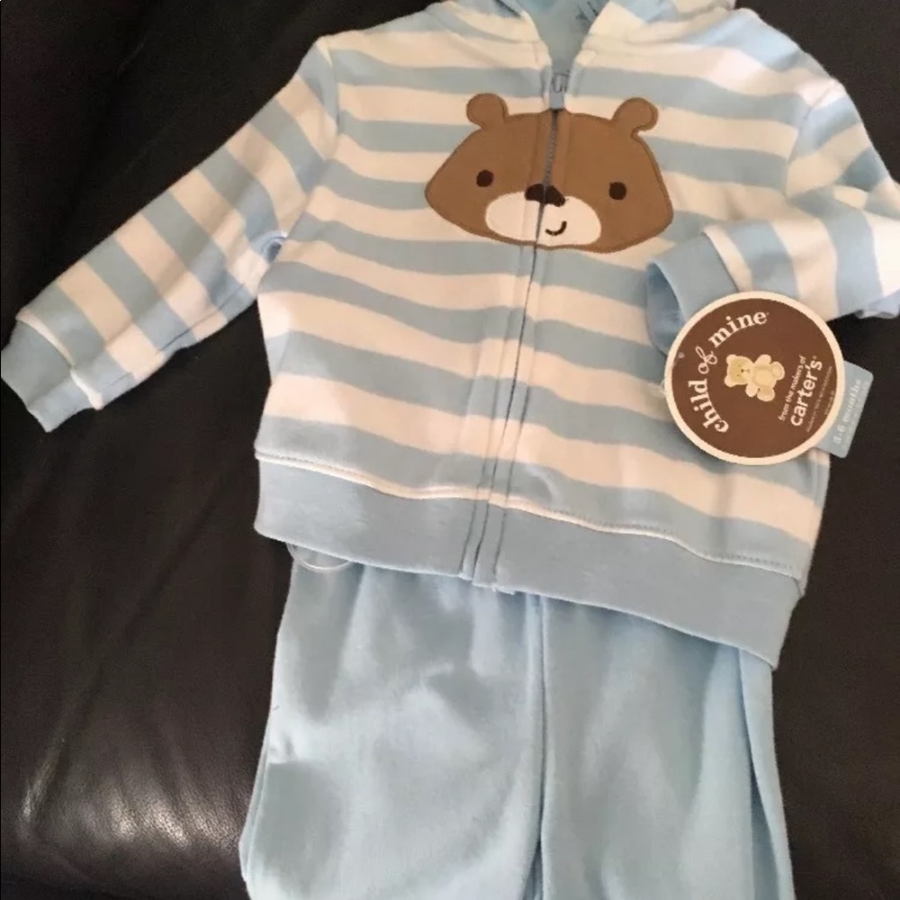 Child of mine boys set ( 3-6M) hoodie with pants